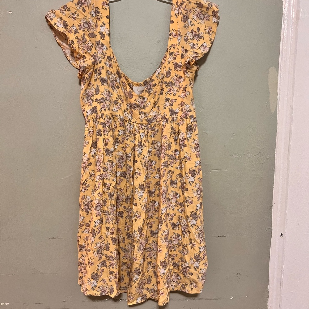 Auguste Yellow Floral Dress size 8